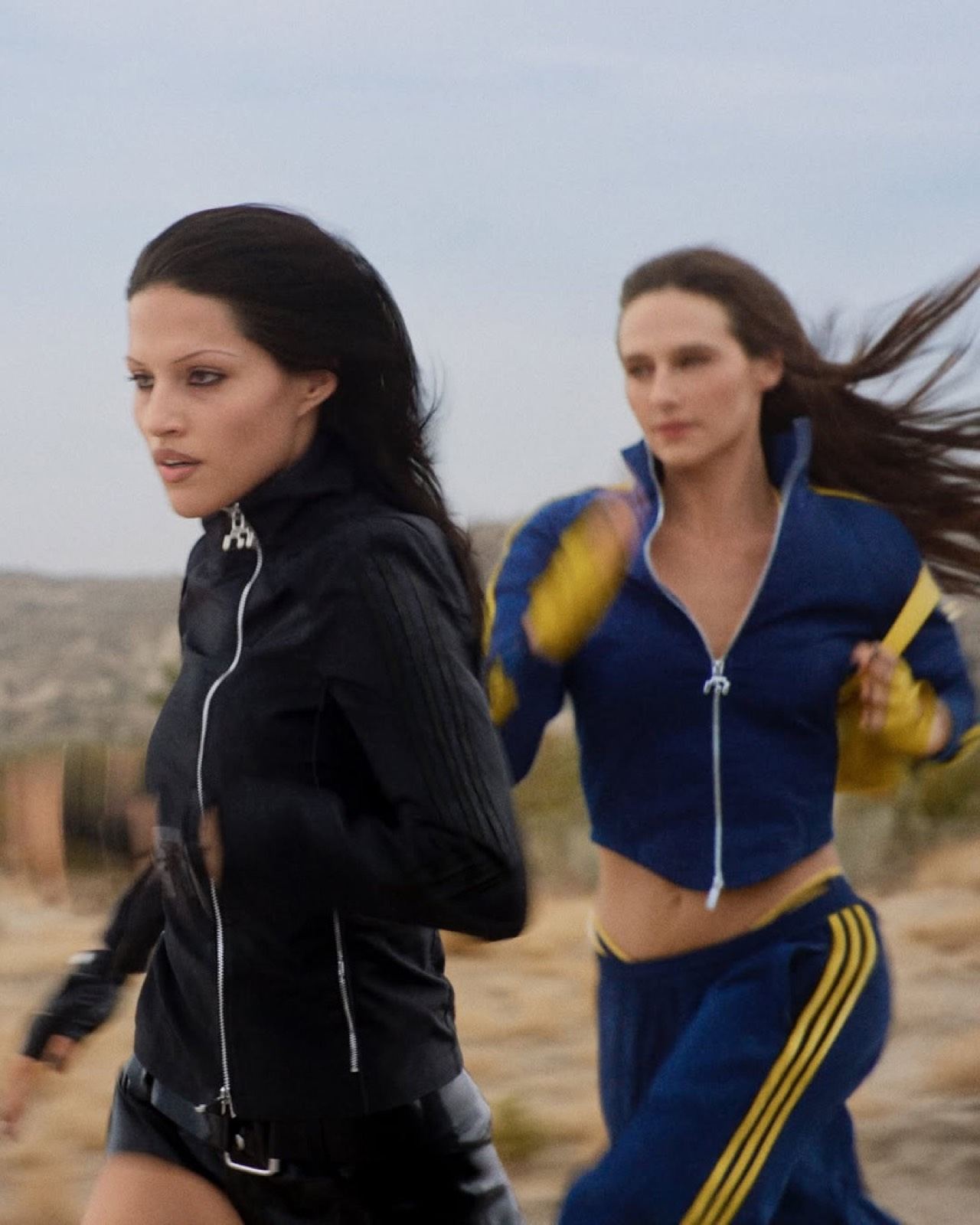 Gabbriette and Devon Carlson in an adidas campaign art directed by Jack Reynolds