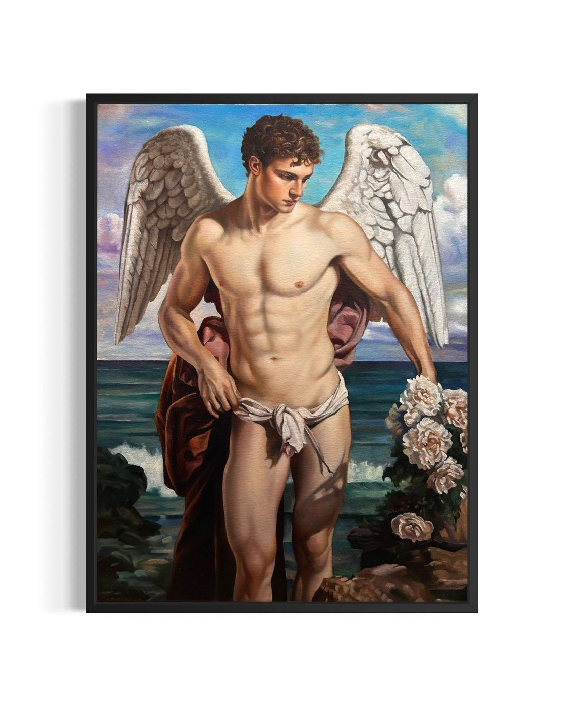 Icarus (Variation), an original oil painting by Alexander Weaver