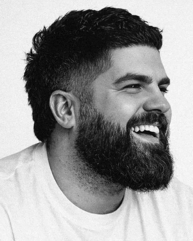 James Hazlett-Beard, laughing