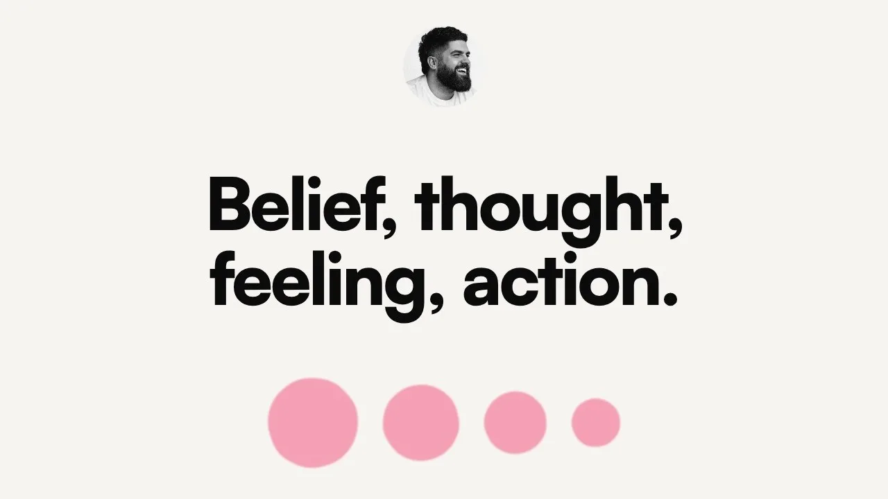 Belief, thought, feeling, action.
